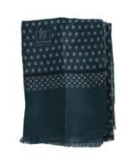 DOLCE & GABBANA BLUE BAROQUE PATTERN SILK MENS WRAP