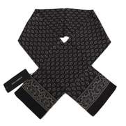 DOLCE & GABBANA BLUE BAROQUE SILK MENS WRAP