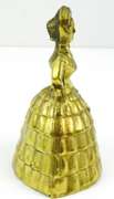 Vintage English Figural Victorian Lady Brass Bell