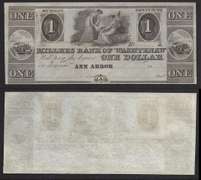 Unissued $1 Millers Bank of Washtenaw MI 18XX