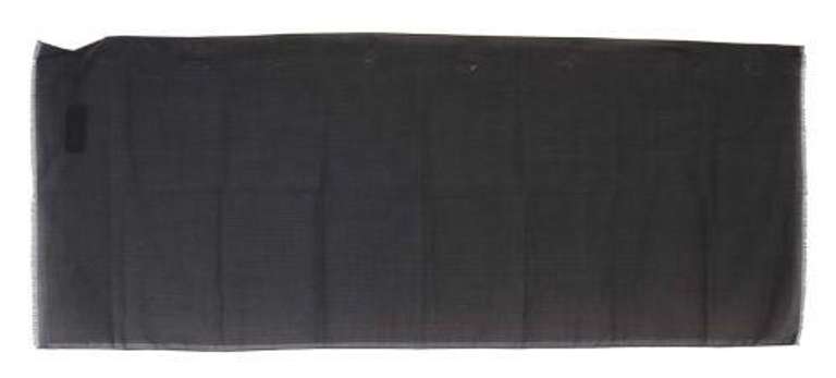 DOLCE & GABBANA GRAY 100% WOOL STRIPED PATTERN WRAP SCARF