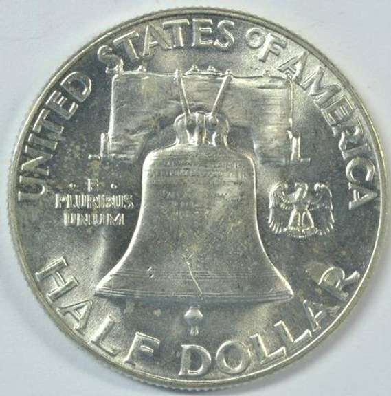 Near Gem BU 1949-P Franklin Half Dollar Full Bell Lines
