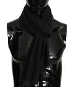 DOLCE & GABBANA GRAY WOOL WHITE LINING MENS SCARF