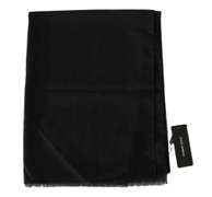 DOLCE & GABBANA GRAY WOOL WHITE LINING MENS SCARF