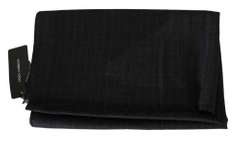 DOLCE & GABBANA GRAY WOOL WHITE LINING MENS SCARF
