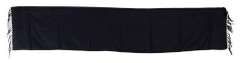 DOLCE & GABBANA NAVY BLUE SILK TASSEL MENS WRAP SCARF