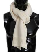 DOLCE & GABBANA BEIGE WOOL KNIT MENS WRAP MENS SCARF
