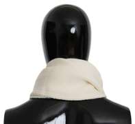 DOLCE & GABBANA BEIGE WOOL KNIT MENS WRAP MENS SCARF