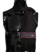 DOLCE & GABBANA BROWN BAROQUE TASSEL MENS SILK SCARF