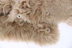 DOLCE & GABBANA BEIGE ALPACA COLLAR SCARF