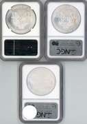 2006-W, 2007-W (ER) & 2008-W (ER) NGC MS69 $1 Eagles