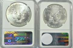 Perfect NGC MS70 graded 2013(W) & 2014 ER $1 Eagles
