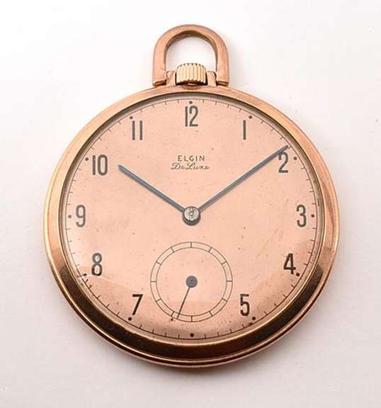 Stylish Rose GF Elgin Pocket Watch