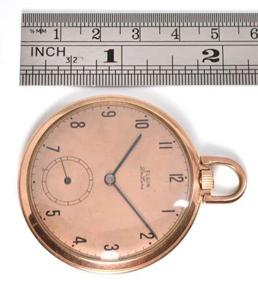 Stylish Rose GF Elgin Pocket Watch