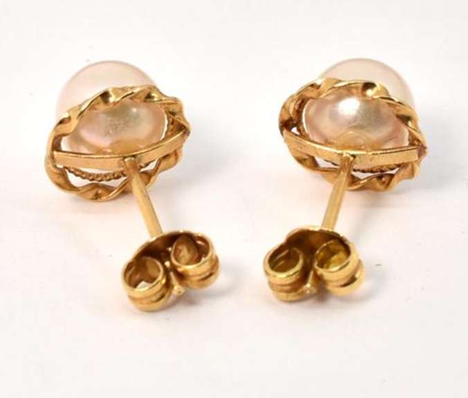 Nice 18k Pearl Earrings