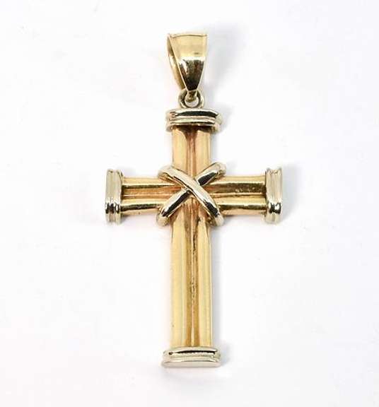Tasteful 14k Cross Pendant