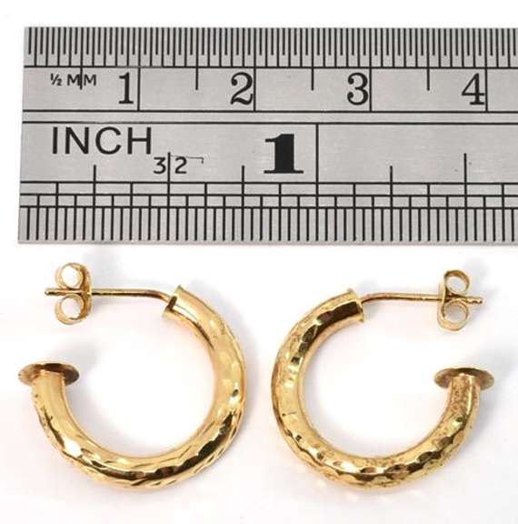 Useful 14k J Hoop Earrings