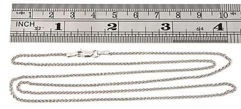 Smooth White Gold Foxtail Necklace