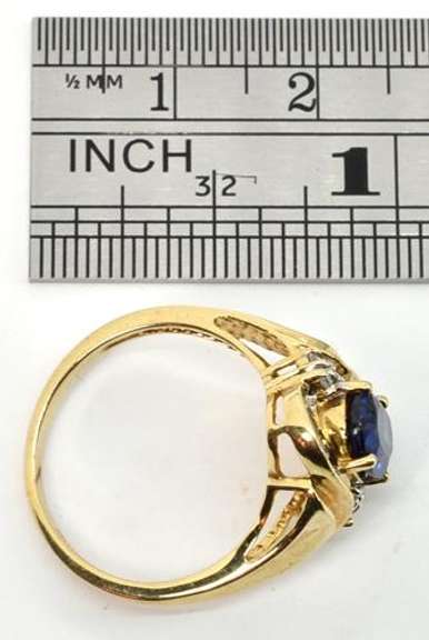 Gorgeous Synthetic Sapphire Ring