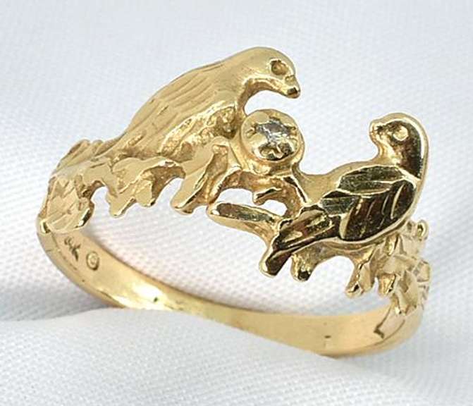 Sweet Lovebirds Ring