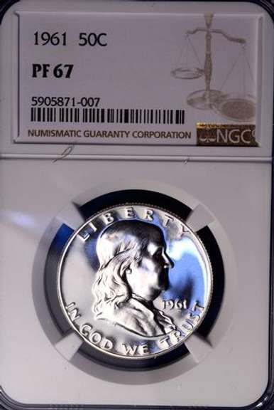 1961 PF67 50c NGC