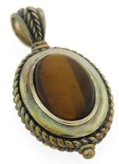 Sterling Silver Tiger Eye Pendant