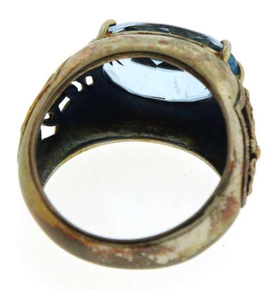 Vintage Sterling Silver Blue Topaz Ring