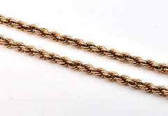Antique 14k Pocket Watch Chain