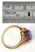 Lovely Pear Shaped Amethyst Ring