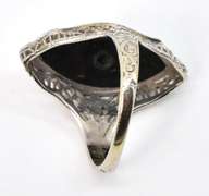 Vintage Filigree WG Black Onyx Ring