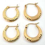 Two Pairs of 14k Small Hoop Earrings