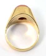 Practical Bezel Set Coral Ring