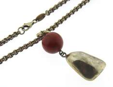 Sterling Silver Gemstone Pendant on Chain