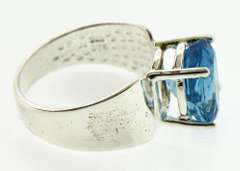 Sterling Silver Blue Topaz Ring