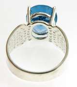 Sterling Silver Blue Topaz Ring