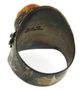 Sterling Silver Amber Ring