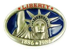 Large Enameled Liberty Belt Buckle