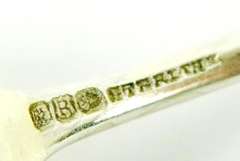 Antique Sterling Flower Handled Spoon