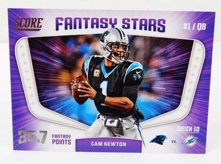 Cam Newton 2016 Panini Fantasy Star Football Card