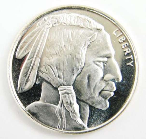 1/4 OZ .999 Silver Reproduction Buffalo Nickel