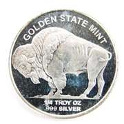 1/4 OZ .999 Silver Reproduction Buffalo Nickel