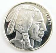 1/4 OZ .999 Silver Reproduction Buffalo Nickel