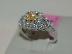 18kt Rich Yellow Diamond Ring
