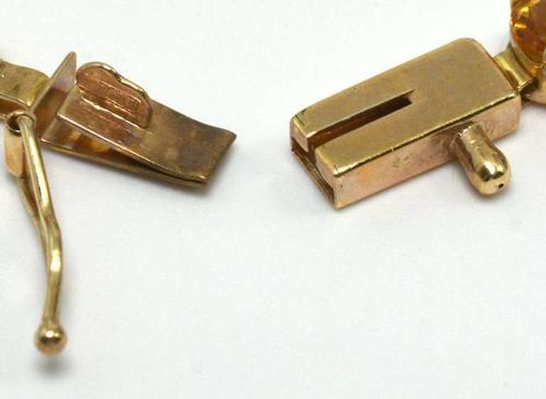 Sparkling Citrine Bracelet in 14KT Yellow Gold