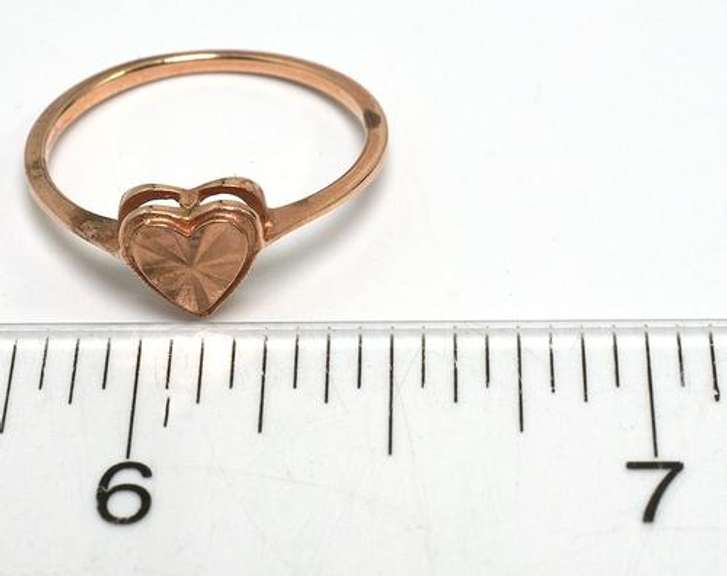 Petite Heart Ring in 14KT Rose Gold