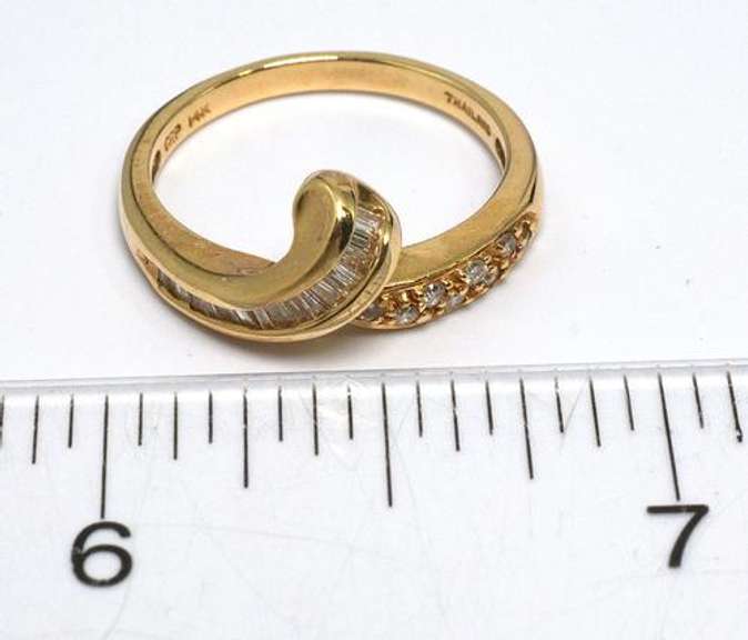Pleasant Diamond Ring in 14KT Yellow Gold