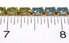 Cool Rainbow Multi-Gem Bracelet in 14KT Yellow Gold