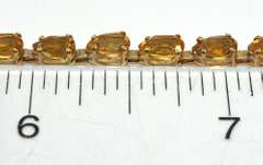 Sparkling Citrine Bracelet in 14KT Yellow Gold