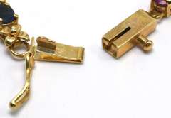 Sparkly Multi-Gem Bracelet in 14KT Yellow Gold