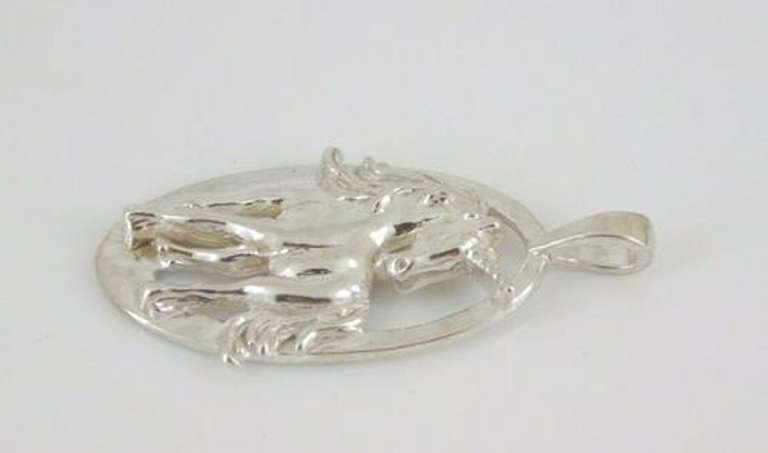 Vintage Sterling Silver Unicorn Pendant